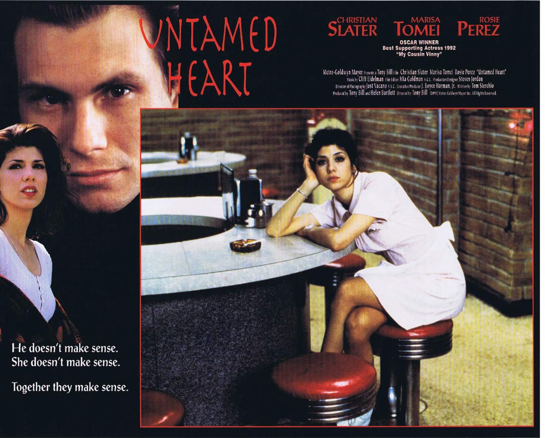UNTAMED HEART Original Lobby Card 8 Christian Slater Marisa Tomei
