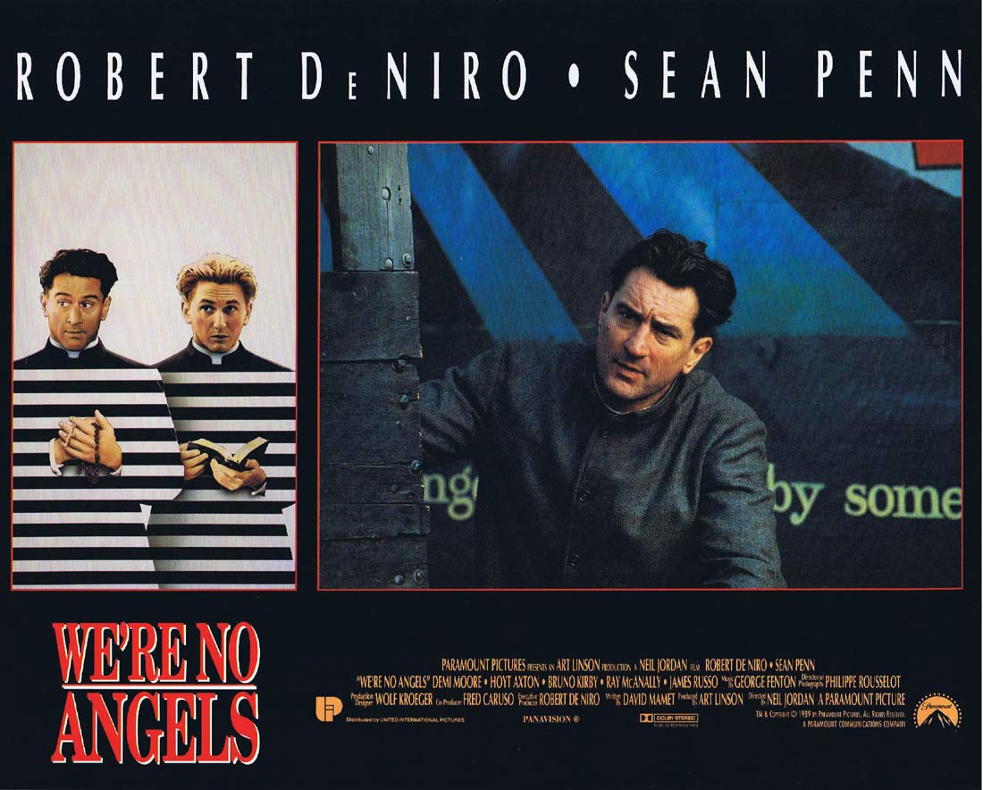 WE’RE NO ANGELS Original Lobby Card 1 Robert De Niro Sean Penn Demi Moore