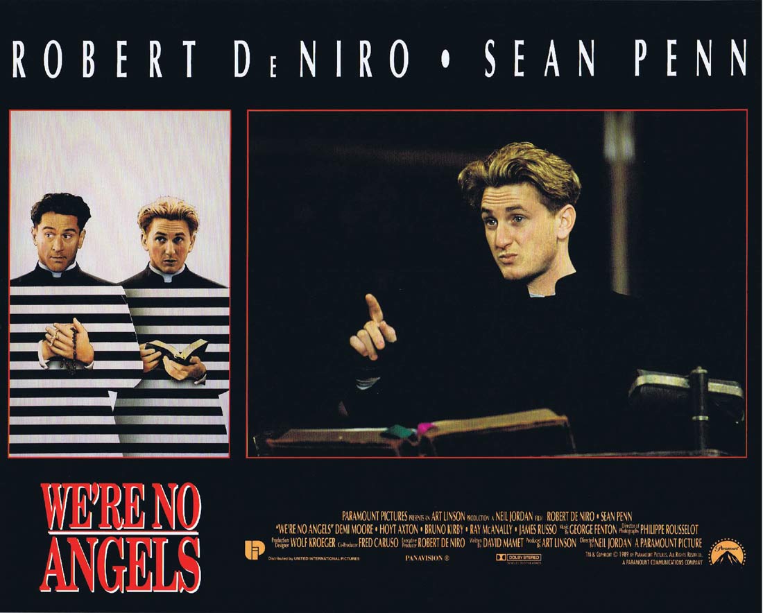 WE’RE NO ANGELS Original Lobby Card 2 Robert De Niro Sean Penn Demi Moore