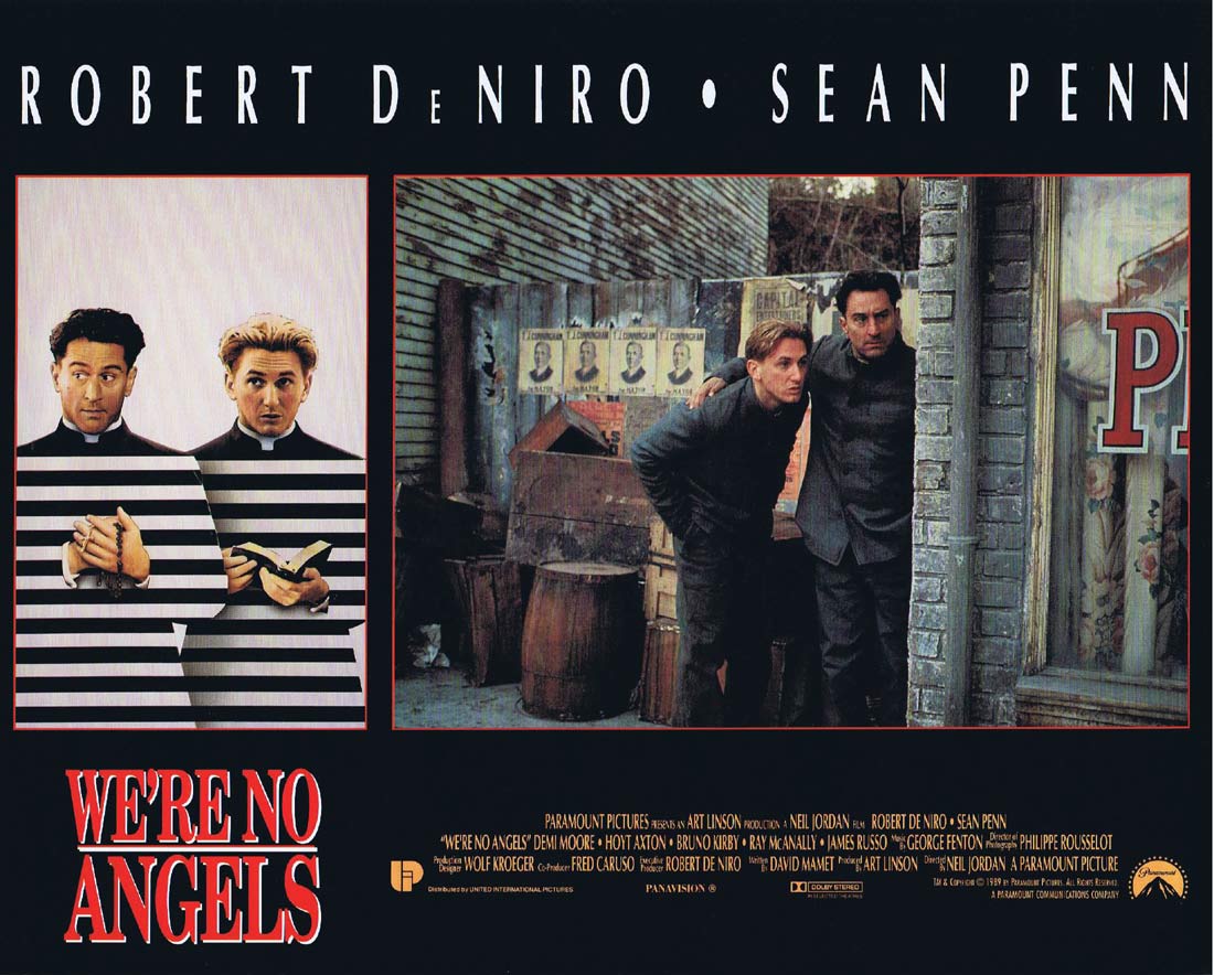 WE’RE NO ANGELS Original Lobby Card 4 Robert De Niro Sean Penn Demi Moore