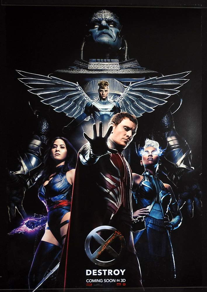 X-MEN APOCALYPSE Original US ADV One Sheet Movie Poster James McAvoy Michael Fassbender