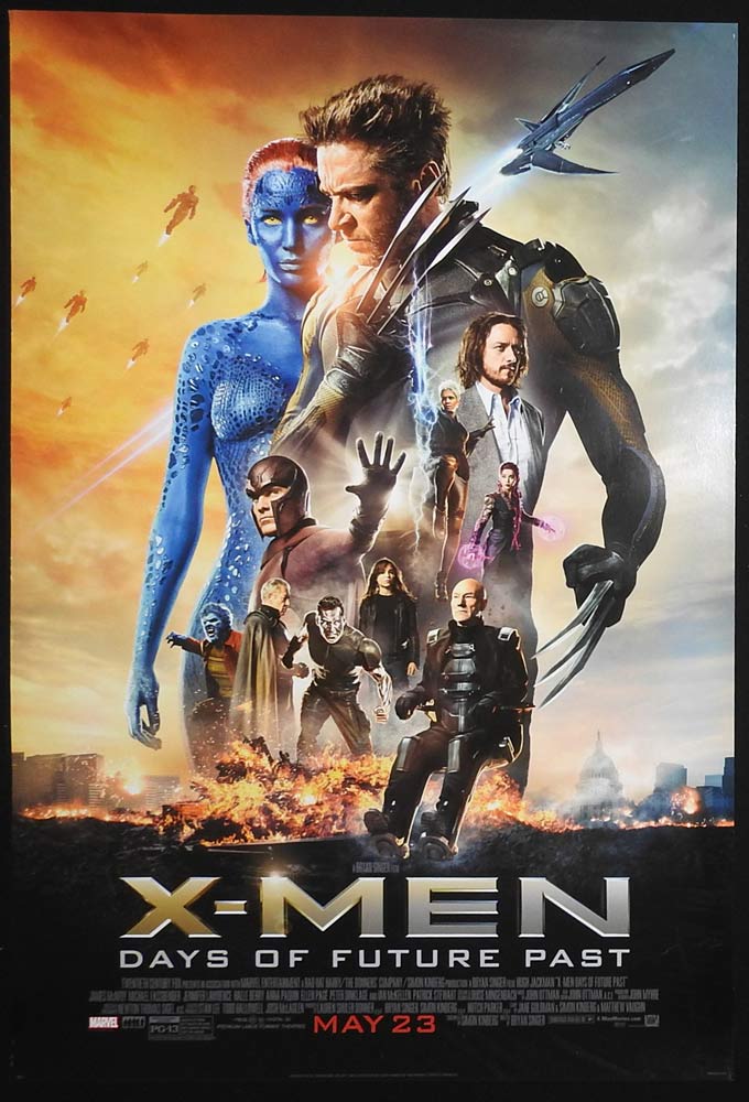 X-MEN DAYS OF FUTURE PAST Original US STYLE A One Sheet Movie Poster James McAvoy Hugh Jackman