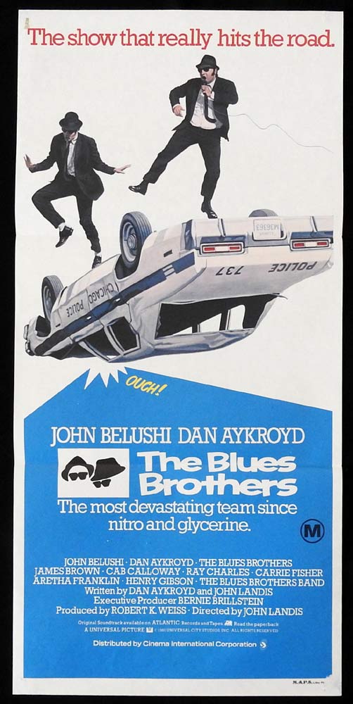 THE BLUES BROTHERS Original Daybill Movie Poster Dan Aykroyd John Belushi