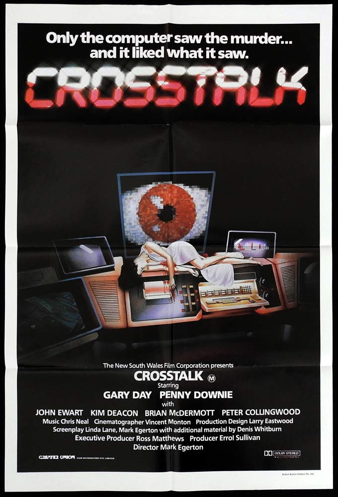 CROSSTALK Original One Sheet Movie Poster Gary Day Australian Cinema