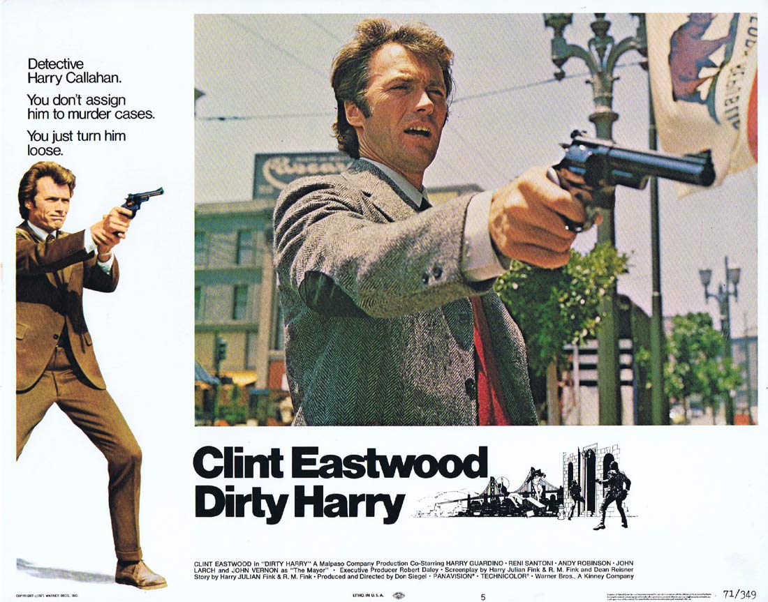 DIRTY HARRY Original Lobby Card 5 Clint Eastwood Don Siegel