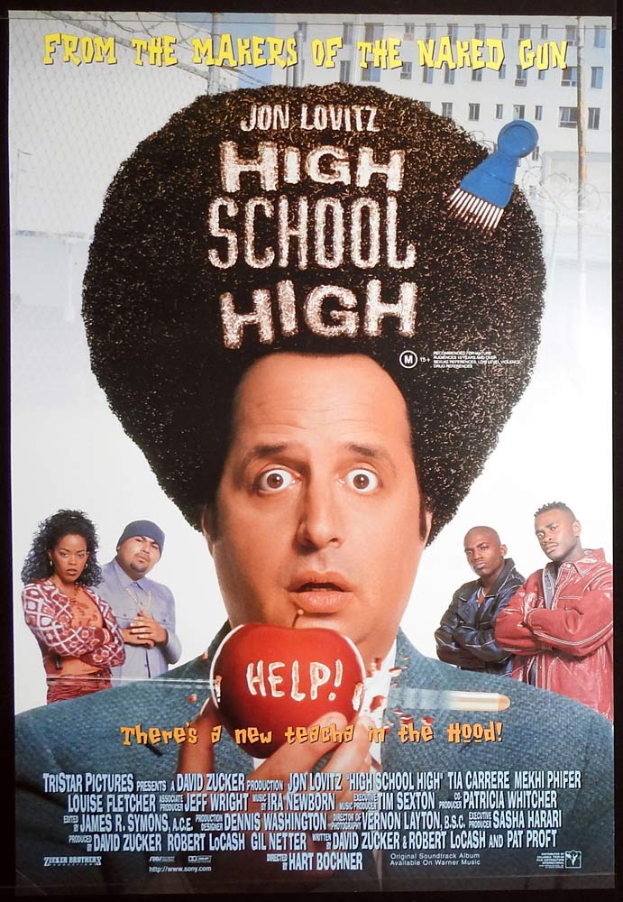 HIGH SCHOOL HIGH Original One Sheet Movie Poster Jon Lovitz Tia Carrere