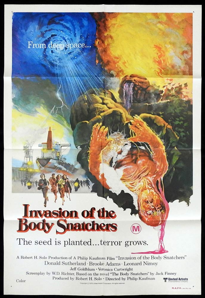 INVASION OF THE BODY SNATCHERS Original AU One Sheet Movie poster Donald Sutherland