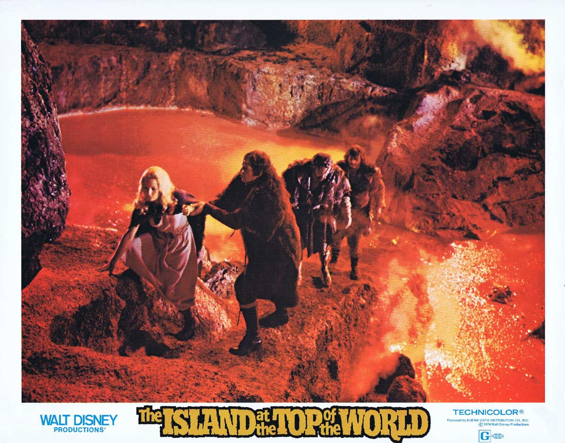 ISLAND AT THE TOP OF THE WORLD Original Lobby Card 10 Disney Sci Fi Donald Sinden
