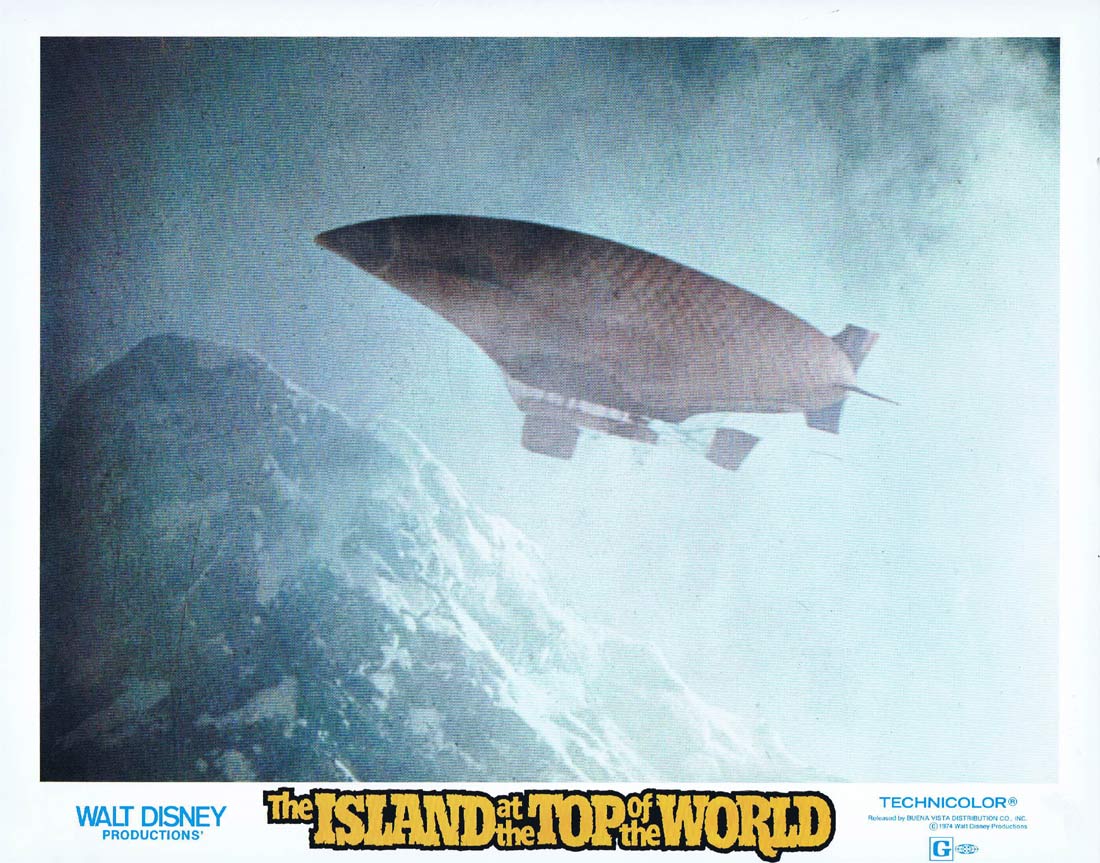 ISLAND AT THE TOP OF THE WORLD Original Lobby Card 5 Disney Sci Fi Donald Sinden