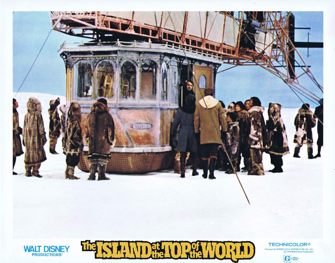 ISLAND AT THE TOP OF THE WORLD Original Lobby Card 7 Disney Sci Fi Donald Sinden