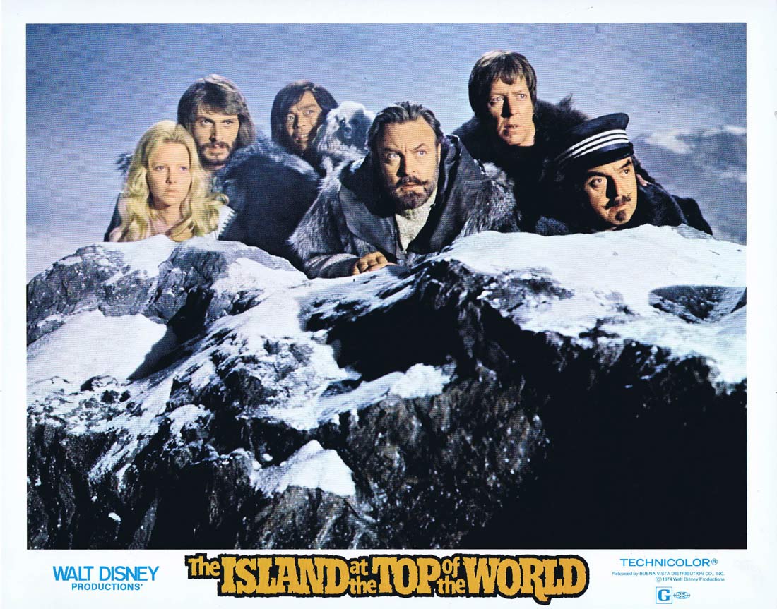 ISLAND AT THE TOP OF THE WORLD Original Lobby Card 9 Disney Sci Fi Donald Sinden