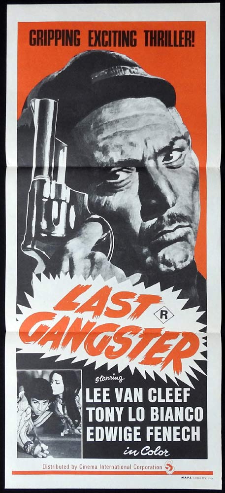 THE LAST GANGSTER aka Mean Frank and Crazy Tony Original Daybill Movie Poster Lee Van Cleef