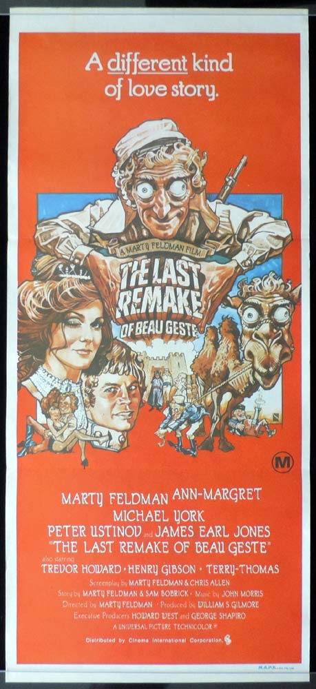 THE LAST REMAKE OF BEAU GESTE Original Daybill Movie Poster Marty Feldman
