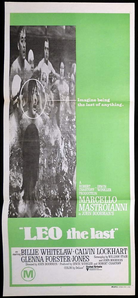 LEO THE LAST Original Daybill Movie Poster Marcello Mastroianni Billie Whitelaw