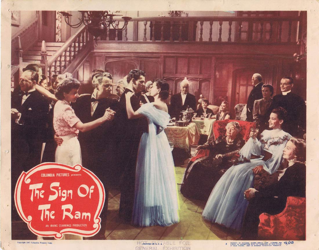 THE SIGN OF THE RAM Original US Lobby Card 6 Susan Peters Alexander Knox Film Noir