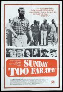 SUNDAY TOO FAR AWAY Original One Sheet Movie Poster Jack Thompson Australian Cinema