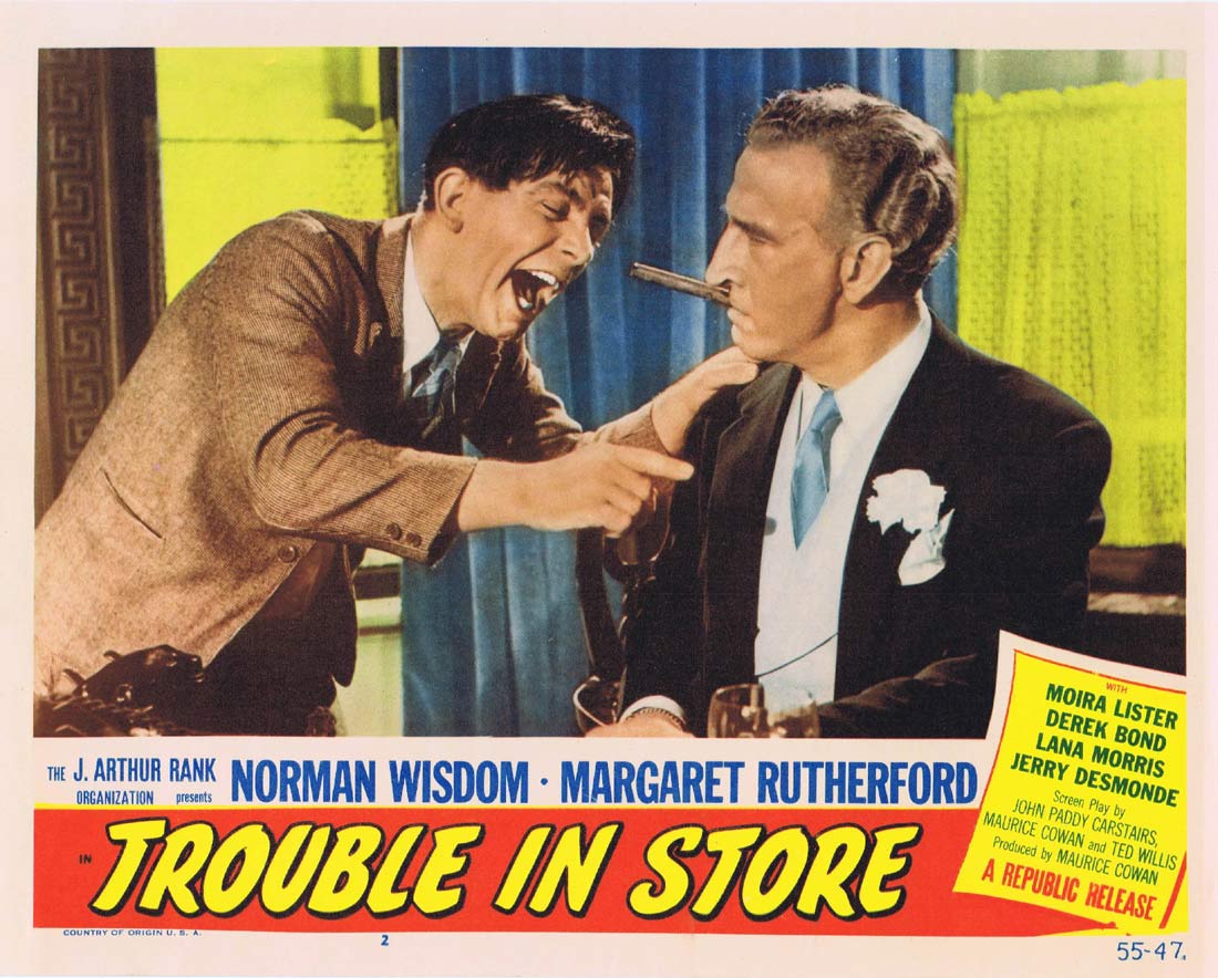 TROUBLE IN STORE Lobby Card 2 1955 Norman Wisdom British Comedy