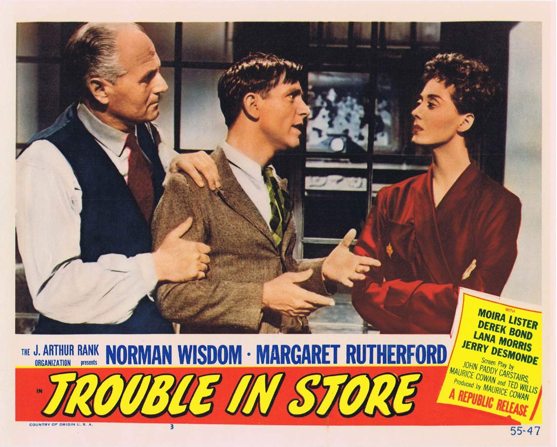 TROUBLE IN STORE Lobby Card 3 1955 Norman Wisdom British Comedy