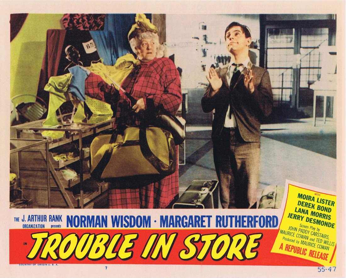 TROUBLE IN STORE Lobby Card 7 1955 Norman Wisdom British Comedy