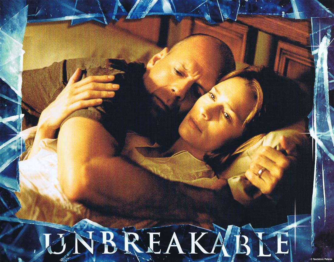 UNBREAKABLE Original US Lobby Card 9 Bruce Willis Samuel L. Jackson