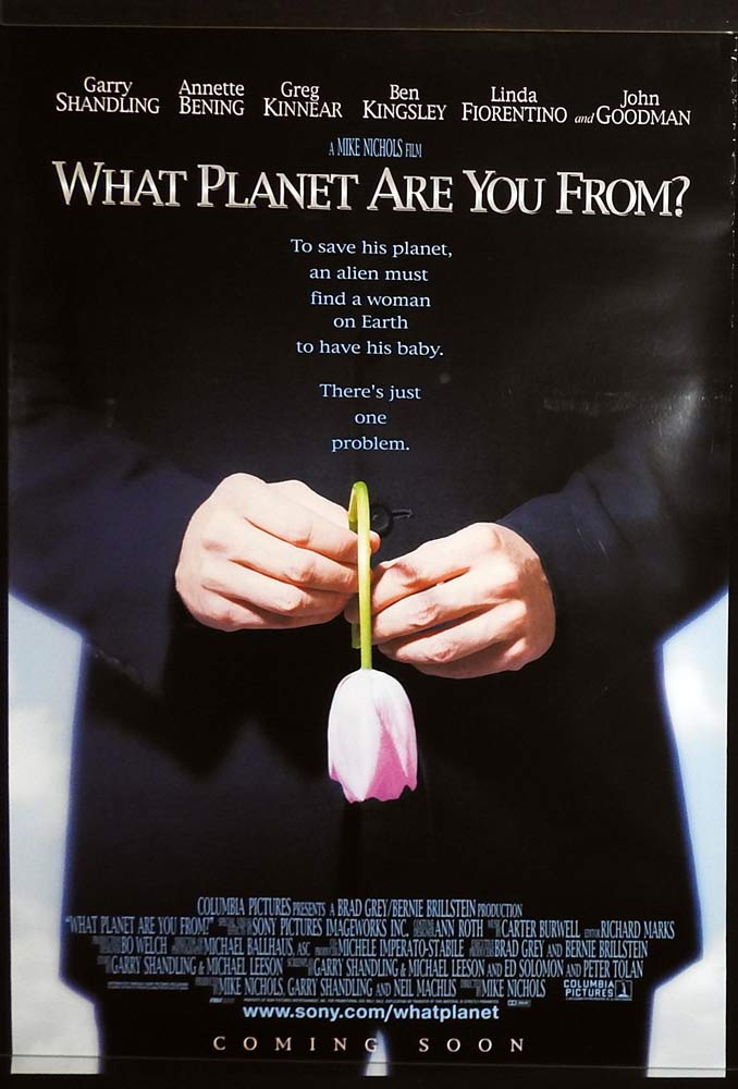 WHAT PLANET ARE YOU FROM Original One Sheet Movie Poster Garry Shandling