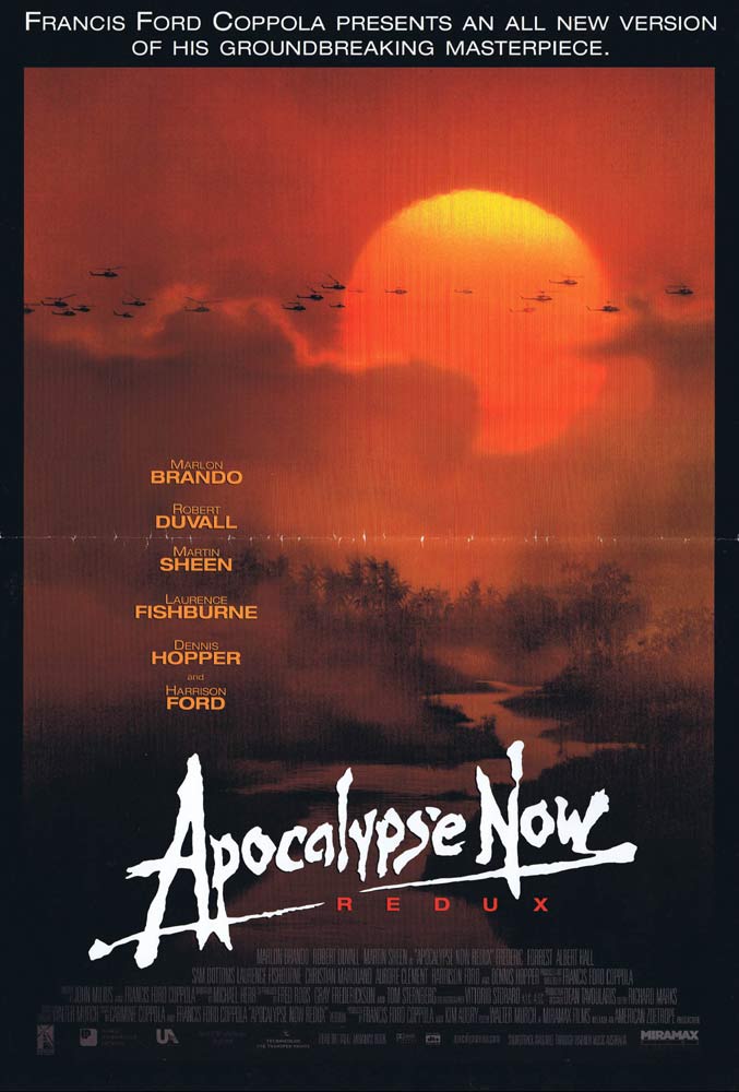 APOCALYPSE NOW REDUX Original Daybill Movie Poster Marlon Brando Robert Duvall