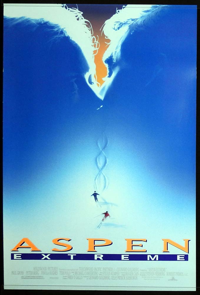 ASPEN EXTREME Original ADV US One Sheet Movie poster Snow Ski 1993