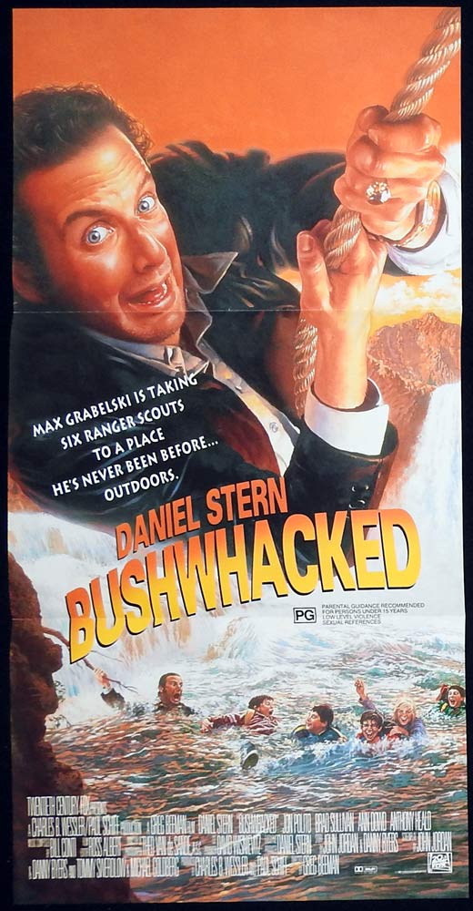 BUSHWHACKED Original daybill Movie Poster Daniel Stern Jon Polito Brad Sullivan