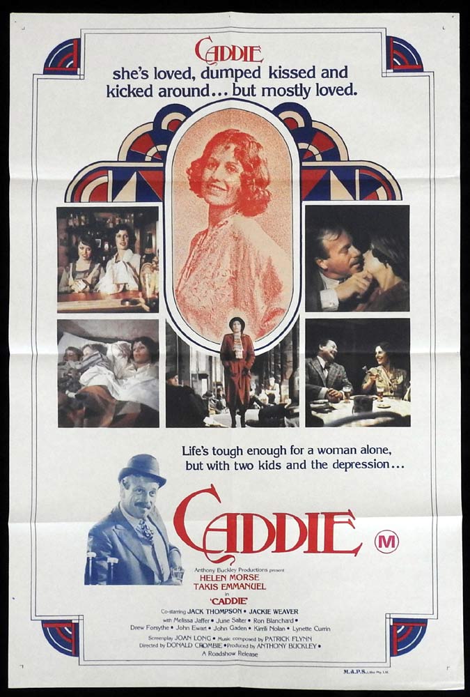 CADDIE Original One sheet Movie Poster Helen Morse Jack Thompson Australian Film