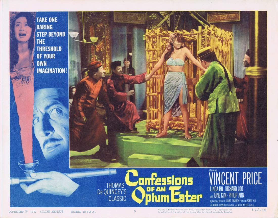 CONFESSIONS OF AN OPIUM EATER aka SOULS FOR SALE Original Lobby Card 5 Vincent Price