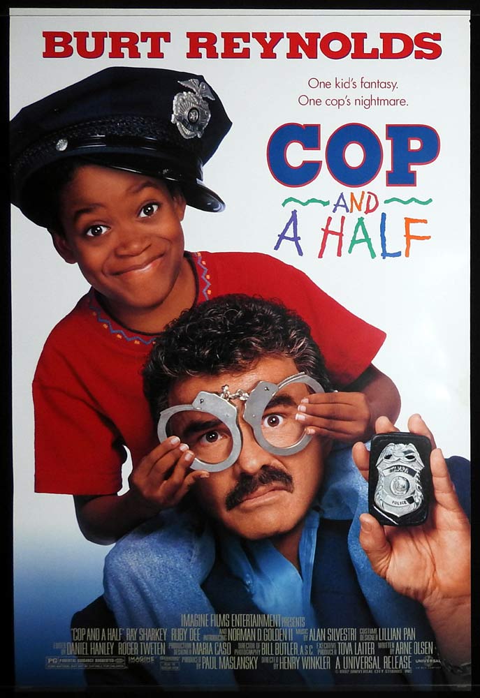 COP AND A HALF Original US One Sheet Movie poster Burt Reynolds Ray Sharkey Ruby Dee