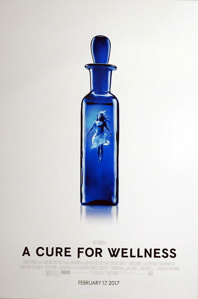 A CURE FOR WELLNESS Original One Sheet Movie poster Dane DeHaan Jason Isaacs Horror