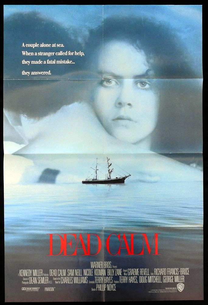 DEAD CALM Original US One Sheet Movie poster Sam Neill Nicole Kidman Australian Film