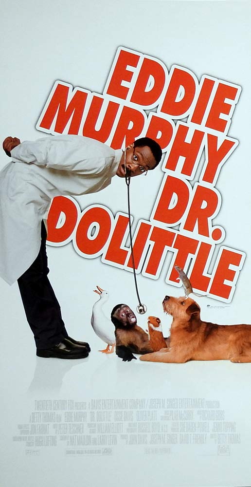 DR DOLITTLE Original Daybill Movie Poster Eddie Murphy Ossie Davis Oliver Platt