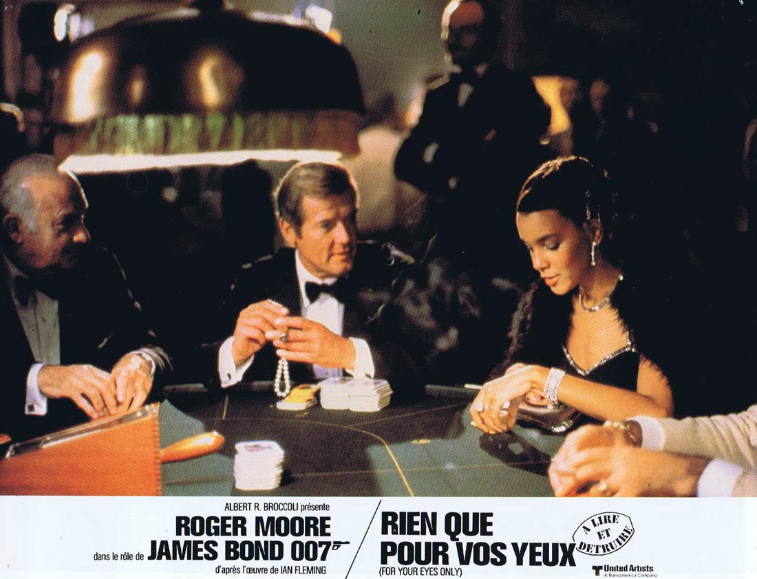 FOR YOUR EYES ONLY Original French Lobby Card 5 Roger Moore Carole Bouquet James Bond