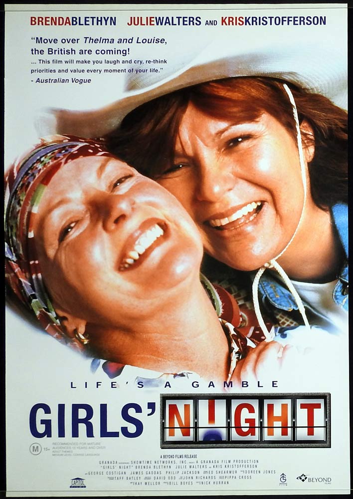 GIRLS NIGHT Original One Sheet Movie poster Julie Walters Brenda Blethyn