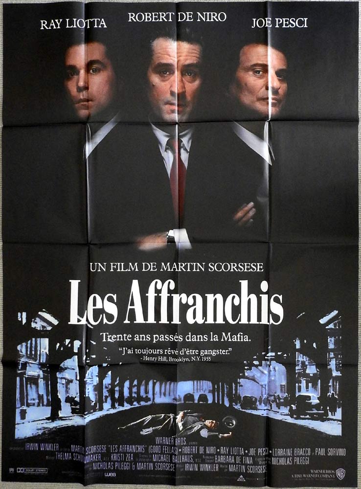 GOODFELLAS Original French Grande Movie Poster Martin Scorsese Robert De Niro