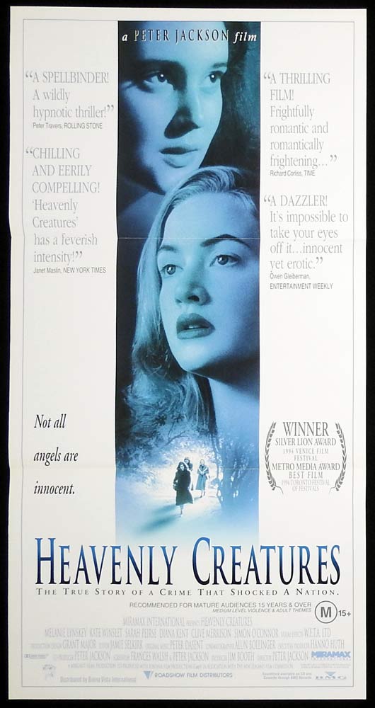 HEAVENLY CREATURES Original daybill Movie Poster Peter Jackson Kate Winslet