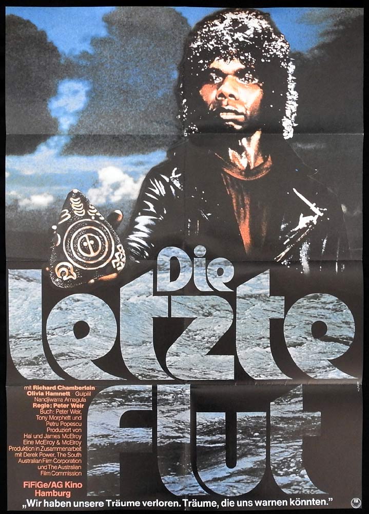 THE LAST WAVE Original German One Sheet Movie poster Richard Chamberlain Australian Film