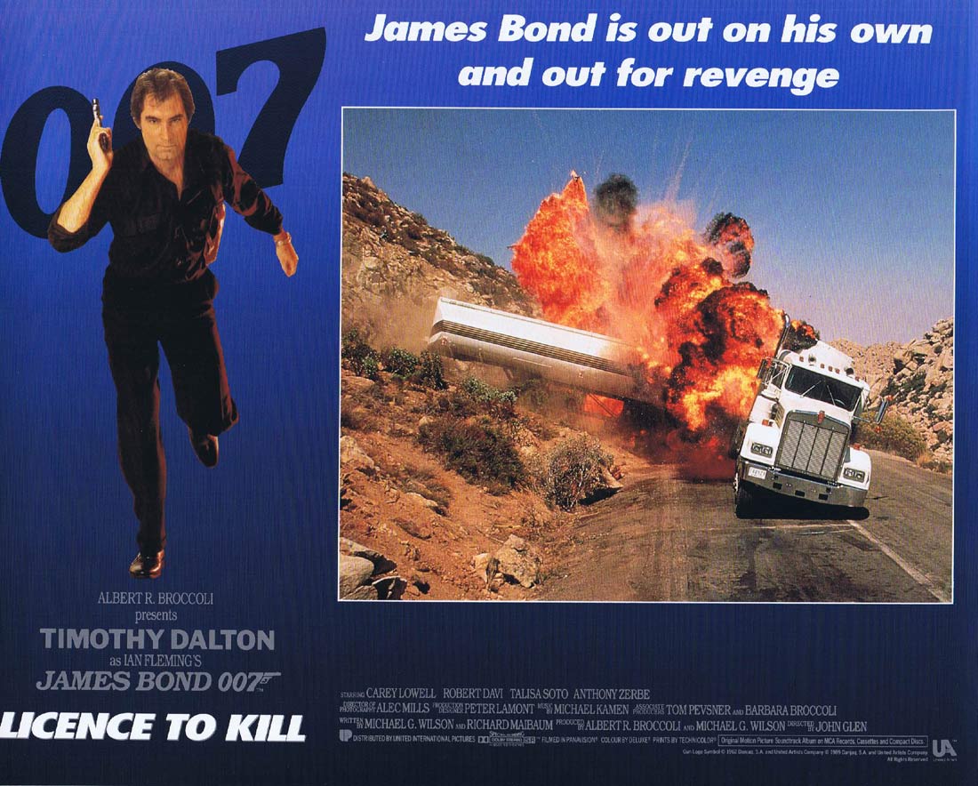 LICENCE TO KILL Original Lobby Card 8 Timothy Dalton James Bond