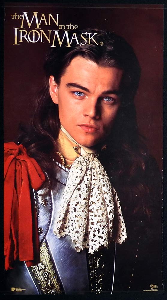 THE MAN IN THE IRON MASK Original Teaser Daybill Movie Poster Leonardo DiCaprio Jeremy Irons