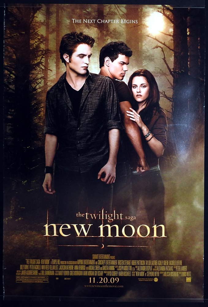 THE TWILIGHT SAGA NEW MOON Original ADV US One Sheet Movie poster Kristen Stewart Robert Pattinson