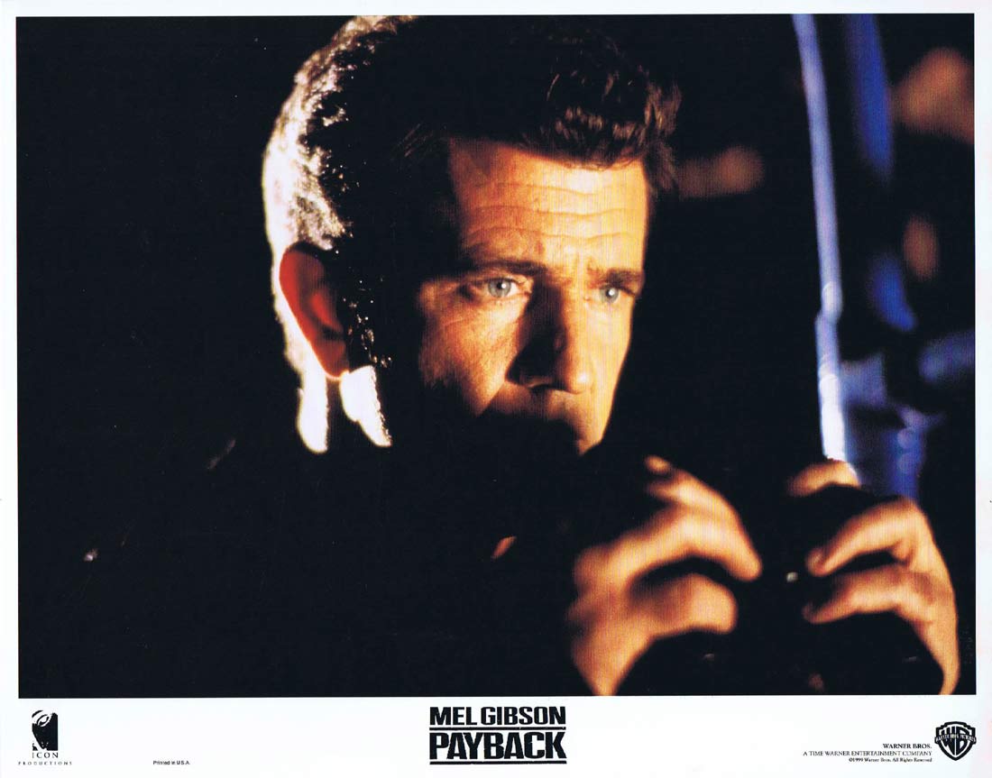 PAYBACK Original Lobby Card 3 Mel Gibson Gregg Henry Maria Bello