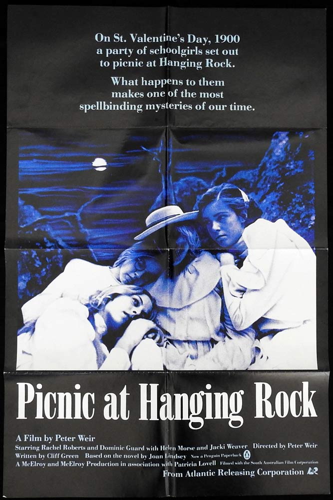 PICNIC AT HANGING ROCK Original US One Sheet Movie poster Rachel Roberts Dominic Guard