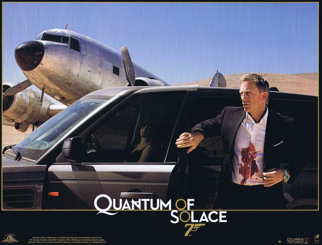 QUANTUM OF SOLACE Original French Lobby Card 5 Daniel Craig James Bond