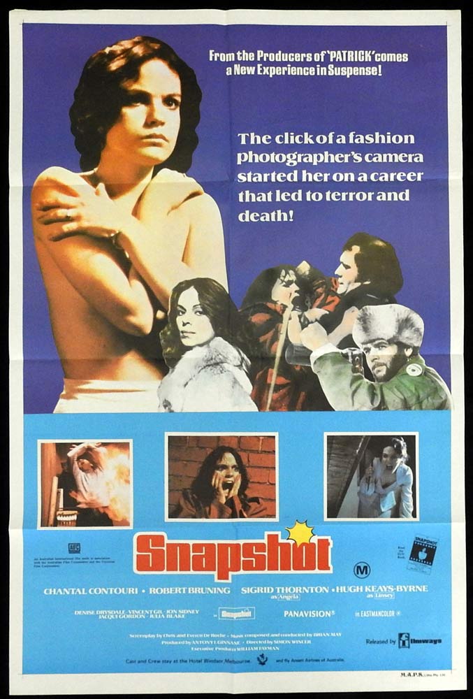 SNAPSHOT Original One Sheet Movie Poster Sigrid Thornton Chantal Contouri Australian Film