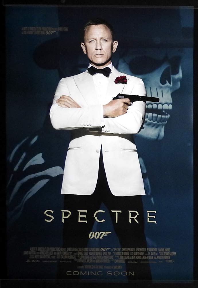 SPECTRE Original US INT One Sheet Movie Poster Daniel Craig James Bond Christoph Waltz Skull