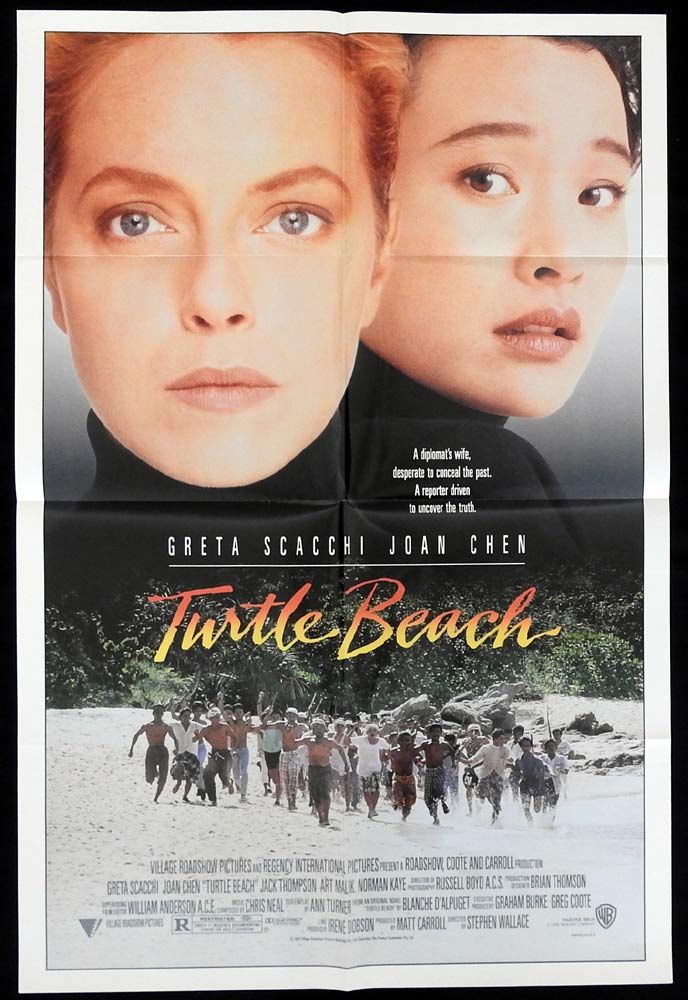 TURTLE BEACH Original US One Sheet Movie poster Jack Thompson Greta Scacchi Australian Film