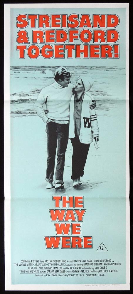 THE WAY WE WERE Original Daybill Movie Poster Barbra Streisand Robert Redford