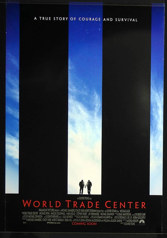 WORLD TRADE CENTER Original US One Sheet Movie poster Nicolas Cage Michael Peña Maggie Gyllenhaa